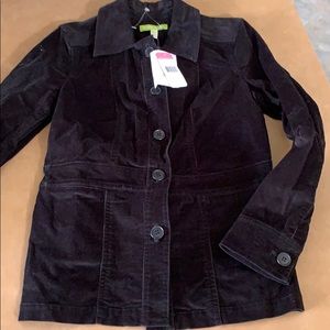 NWT Sigrid Olsen jacket black corduroy 4